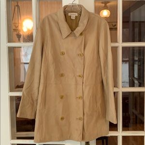 Leather PeaCoat by Sundance, size XL